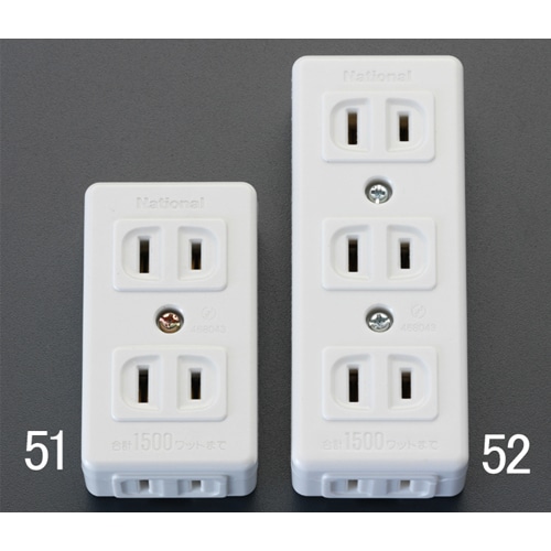 エスコ EA940CD-51 AC125V/15A テーブルタップ 1個 （ご注文単位1個）【直送品】