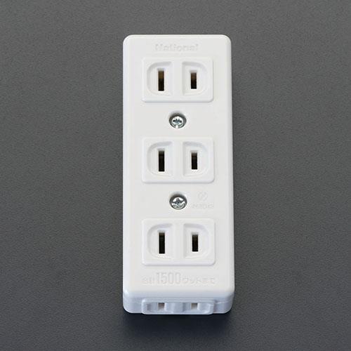 エスコ EA940CD-52 AC125V/15A テーブルタップ 1個 （ご注文単位1個）【直送品】