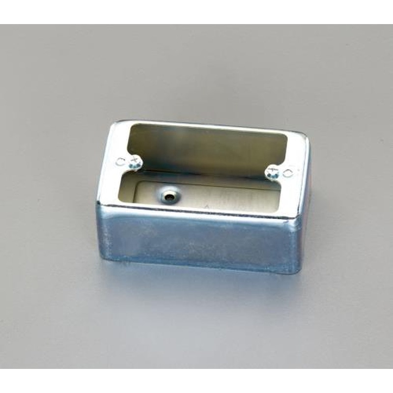 エスコ EA940CS-9 124x74x50mm露出スイッチボックス(ハブ無/1個用) 1個(ご注文単位1個)【直送品】