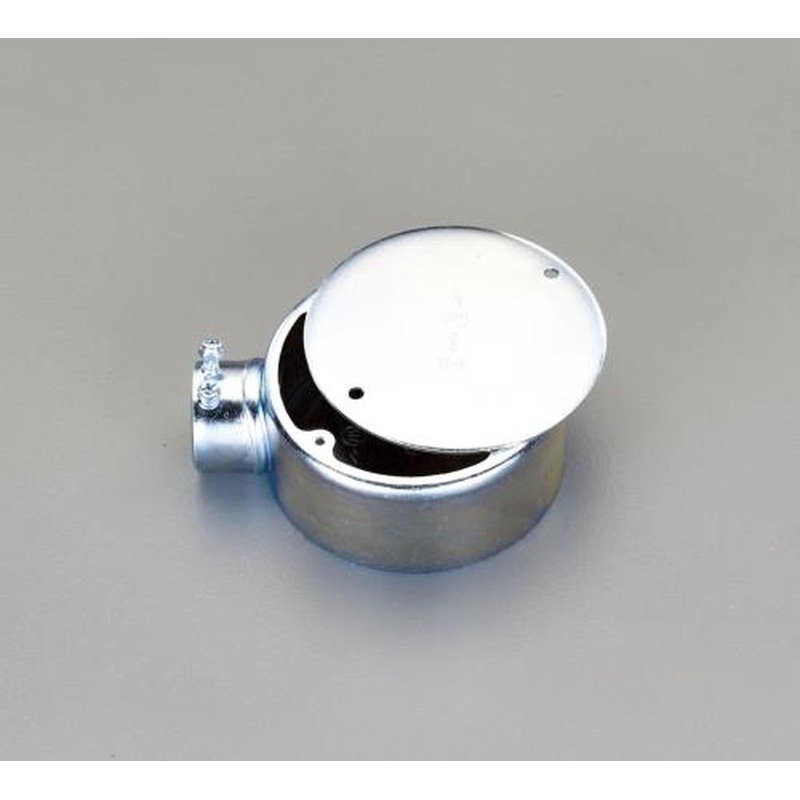 エスコ EA940CS-28 E25露出ボックス(1方出/丸型) 1個(ご注文単位1個)【直送品】