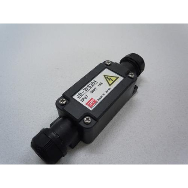 エスコ EA940CX-4B 4極(300V/15A)端子台付中継ボックス(黒) 1個（ご注文単位1個）【直送品】