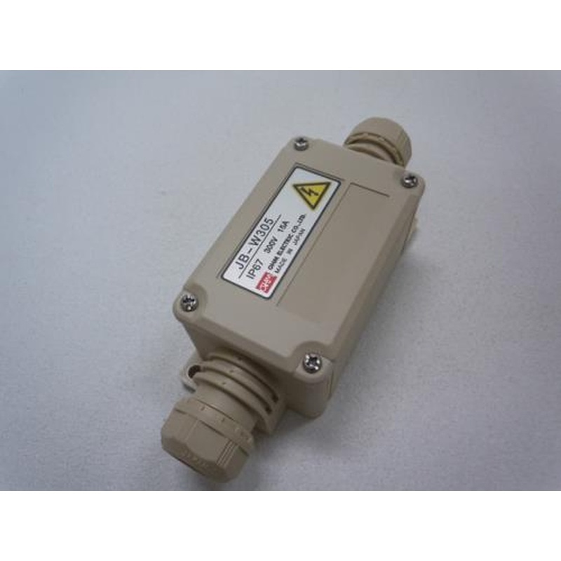 エスコ EA940CY-5J 5極(300V/15A)端子台付中継ボックス(ベージュ) 1個(ご注文単位1個)【直送品】