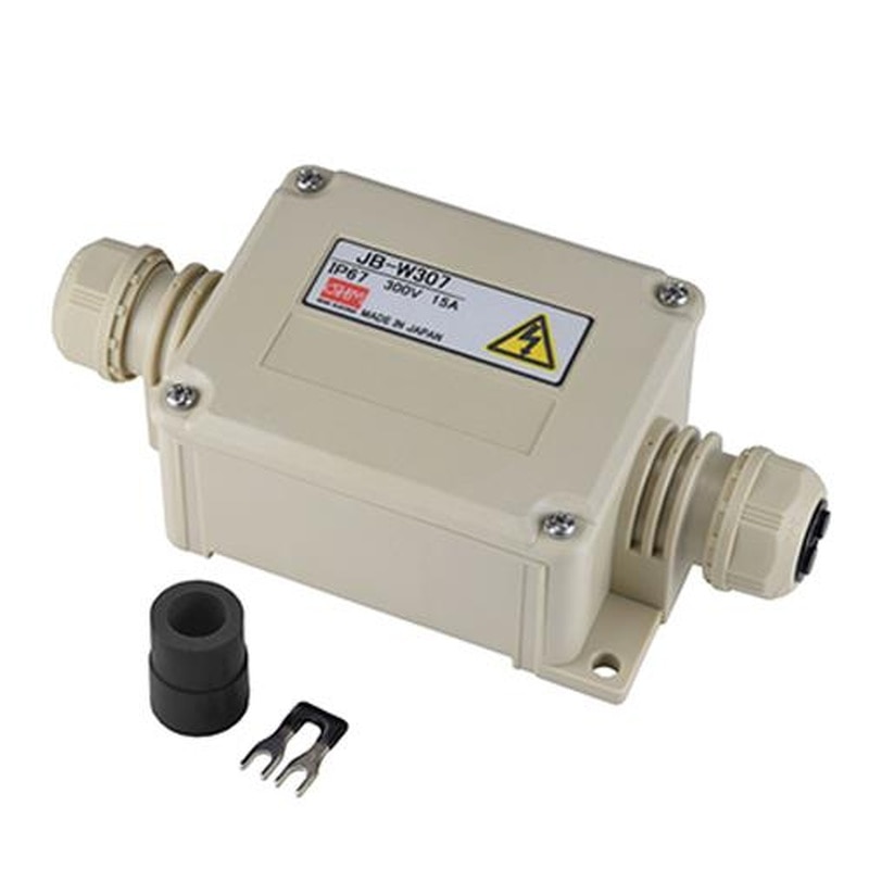 エスコ EA940CY-7J 7極(300V/15A)端子台付中継ボックス(ベージュ) 1個(ご注文単位1個)【直送品】