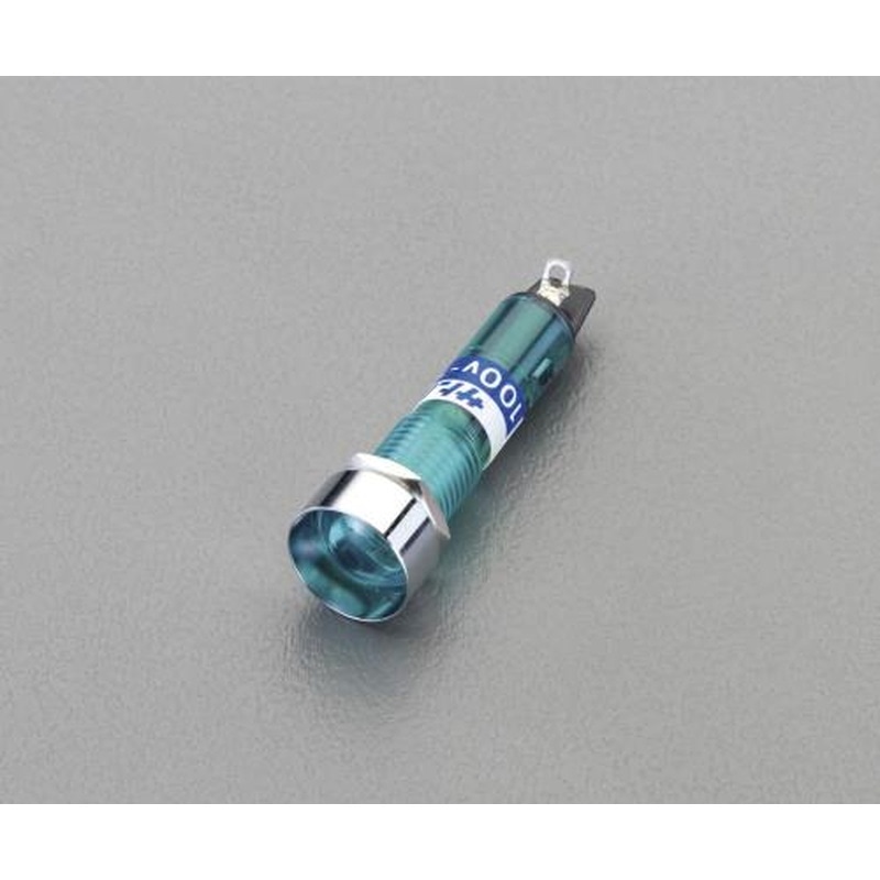 エスコ EA940DB-66G φ10.2mm表示灯ネオンブラケット(緑) 1個（ご注文単位1個）【直送品】
