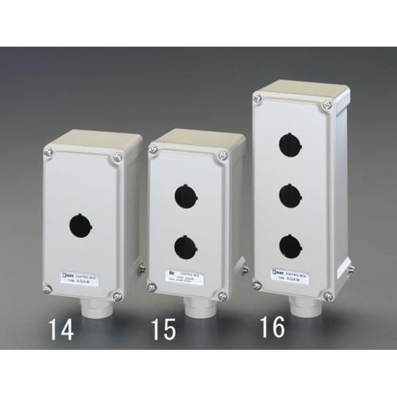 エスコ EA940DF-14 φ22mm/1点用コントロールボックス(防滴) 1個（ご注文単位1個）【直送品】