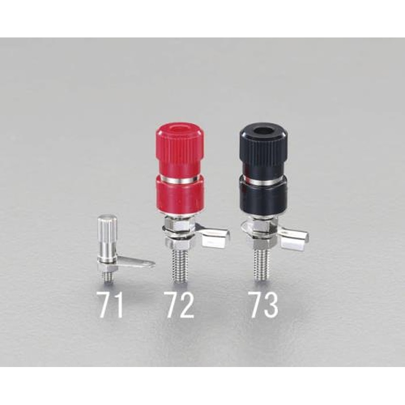 エスコ EA940DP-73 φ8.7mm/125V-10Aターミナル［黒] 1個（ご注文単位1個）【直送品】