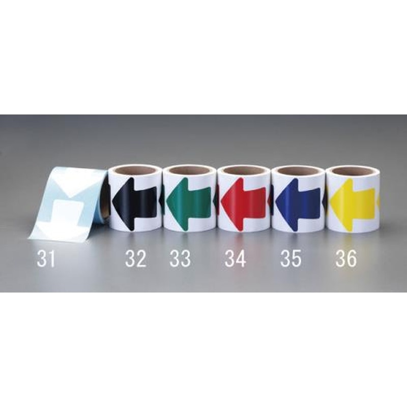 エスコ EA944SG-34 100mm矢印テープ(赤/100枚) 1個（ご注文単位1個）【直送品】