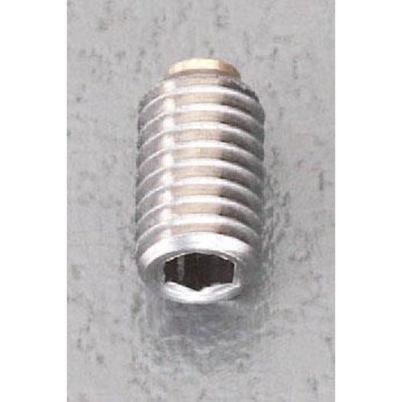 エスコ EA949DS-10 M10x16mm六角穴付止ねじ/真鍮パッド(ステンレス) 1個(ご注文単位1個)【直送品】