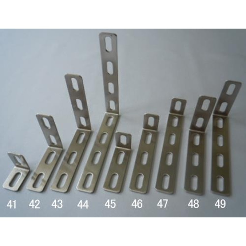 エスコ EA951EA-45 25x50x16mm長穴金折(ステンレス製/2個) 1個（ご注文単位1個）【直送品】