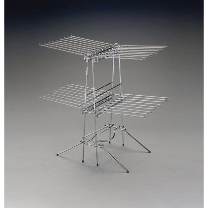 エスコ EA951FB-29 423x787x728mm物干しスタンド(鉄クロームメッキ) 1個(ご注文単位1個)【直送品】