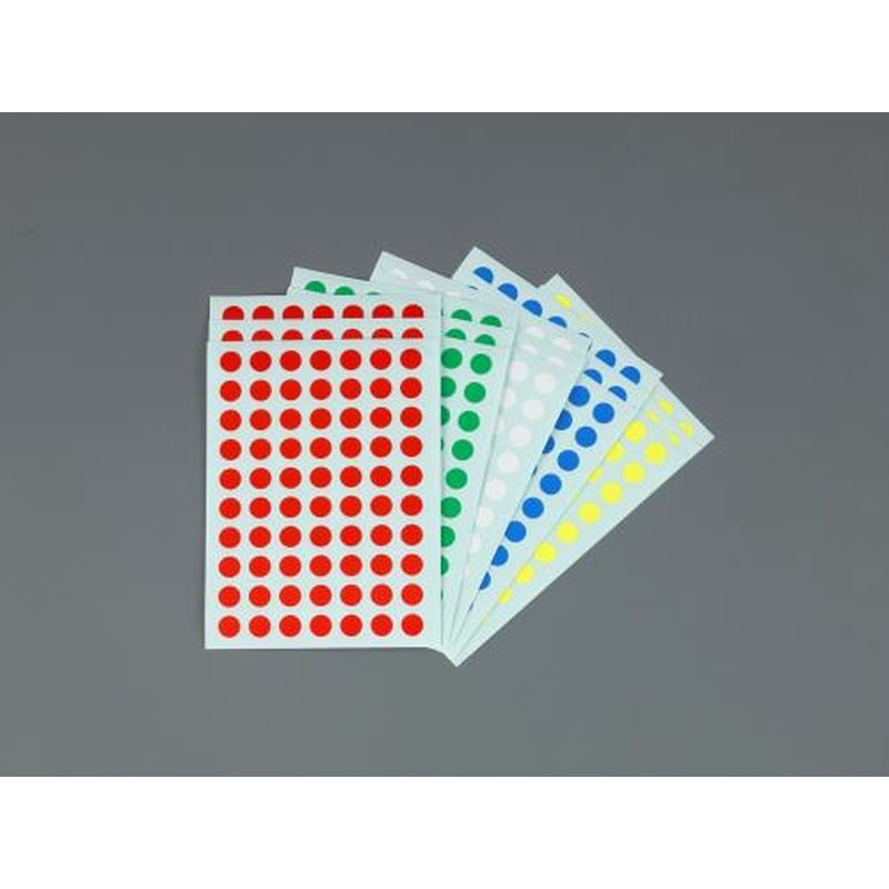 エスコ EA956VC-1 φ5mm/1950片カラーラベルシール 1個（ご注文単位1個）【直送品】