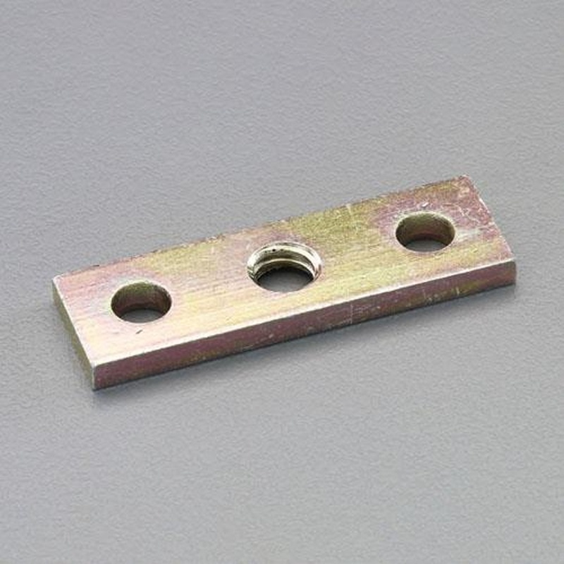 エスコ EA970CA-12 80x25x6mm/2号レール用吊り車連結プレート 1個(ご注文単位1個)【直送品】