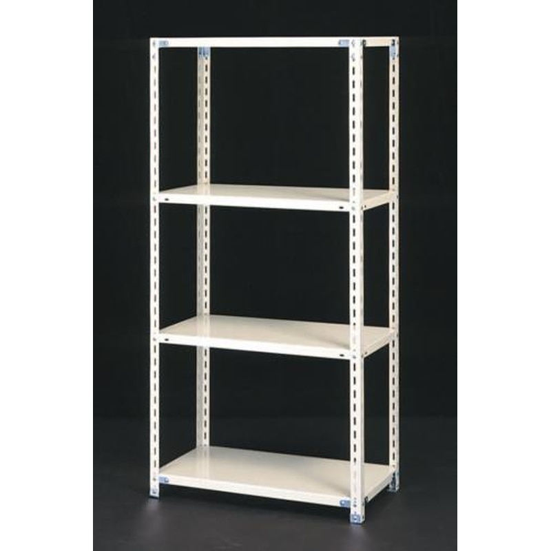 エスコ EA976AA-120B 1200x600x1800mm/120kg/4段スチール棚 1個（ご注文単位1個）【直送品】
