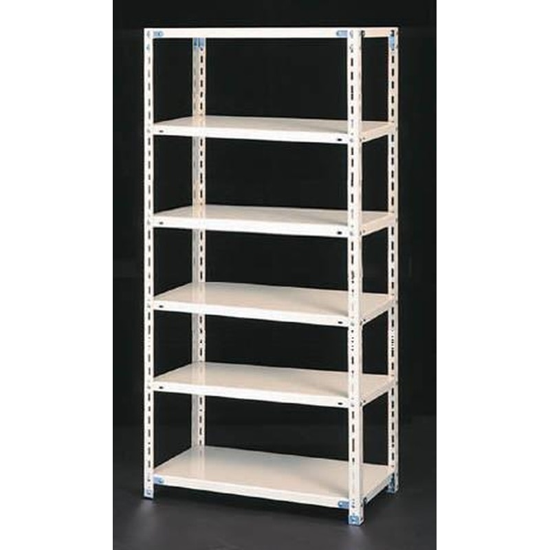 エスコ EA976AC-90 875x450x1800mm/120kg/6段スチール棚 1個（ご注文単位1個）【直送品】