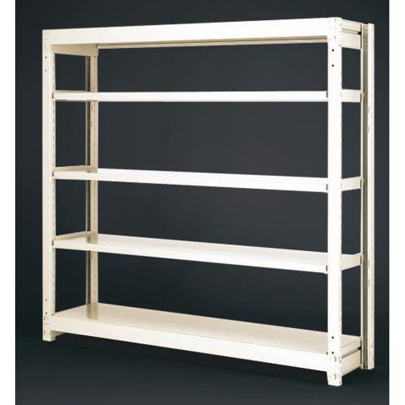 エスコ EA976AH-150B 1495x600x1800mm/300kg/5段スチール棚 1個（ご注文単位1個）【直送品】