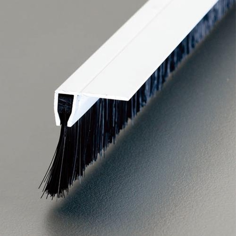 エスコ EA979LL-100B 50mmx1.0mシールブラシ(PP/黒) 1個(ご注文単位1個)【直送品】