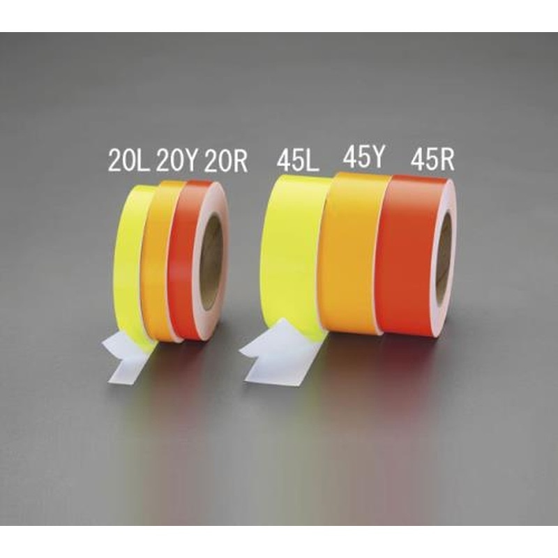 エスコ EA983GF-45Y 45mmx30m蛍光粘着テープ(イエロー) 1個（ご注文単位1個）【直送品】