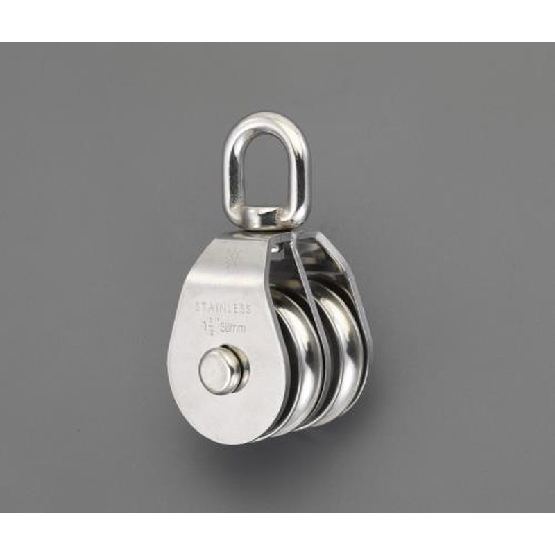 エスコ EA987SM-25W 25.4mm滑車(ステンレス製/2車) 1個（ご注文単位1個）【直送品】