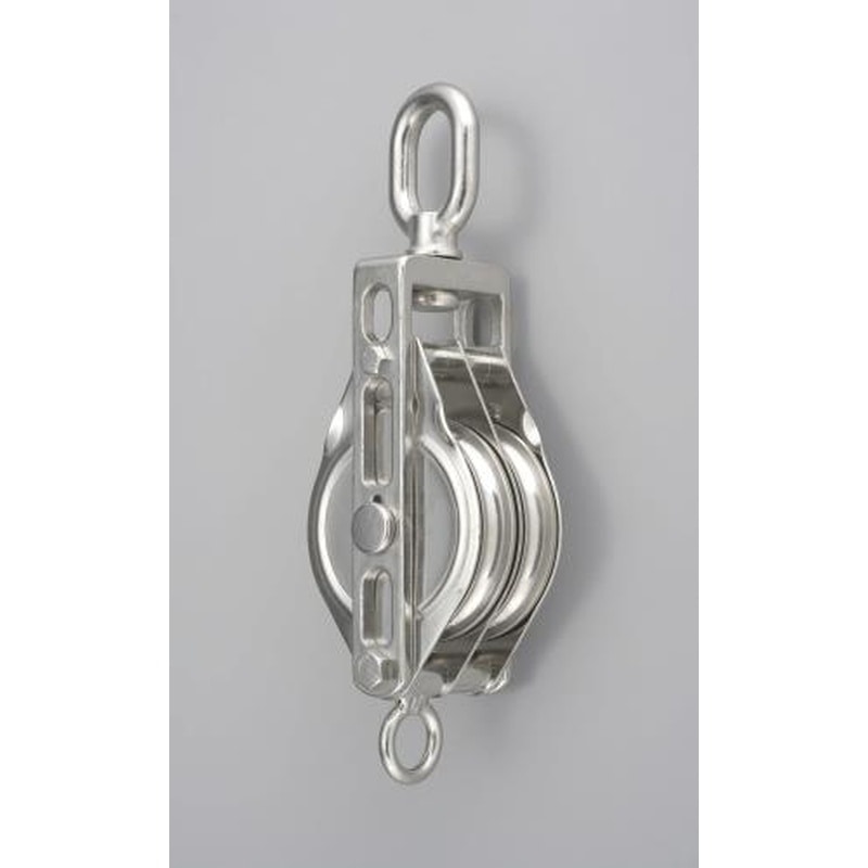 エスコ EA987SP-5W 127.0mm滑車(ステンレス製/2車) 1個（ご注文単位1個）【直送品】