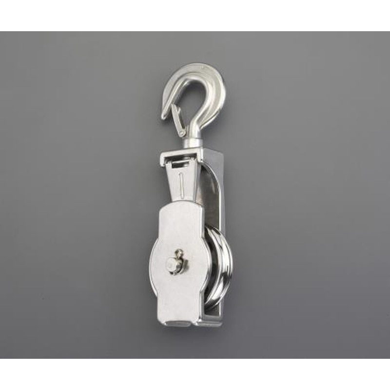 エスコ EA987SR-3 76.0mmフック付滑車(ステンレス製) 1個（ご注文単位1個）【直送品】