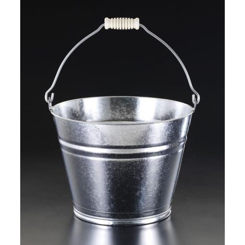 エスコ EA991PD-7S 15Lバケツ(スチール製) 1個（ご注文単位1個）【直送品】