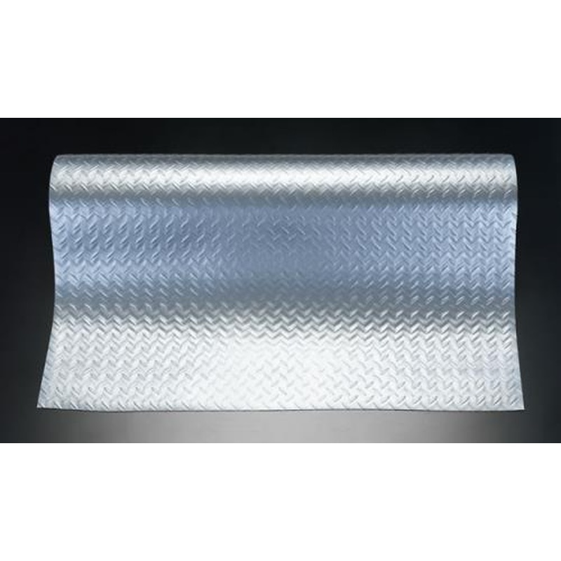 エスコ EA997RA-8 0.915x20m/1.5mm再生樹脂マット(縞鋼板シルバー) 1個（ご注文単位1個）【直送品】