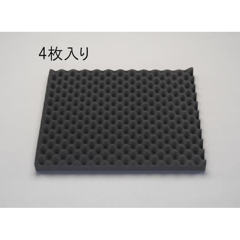 エスコ EA997XM-25 500x600x40mm軟質ポリウレタンフォーム(4枚) 1個（ご注文単位1個）【直送品】
