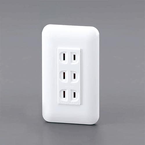 エスコ EA940CF-130 125V/15A 埋込コンセント(トリプル) 1個 （ご注文単位1個）【直送品】