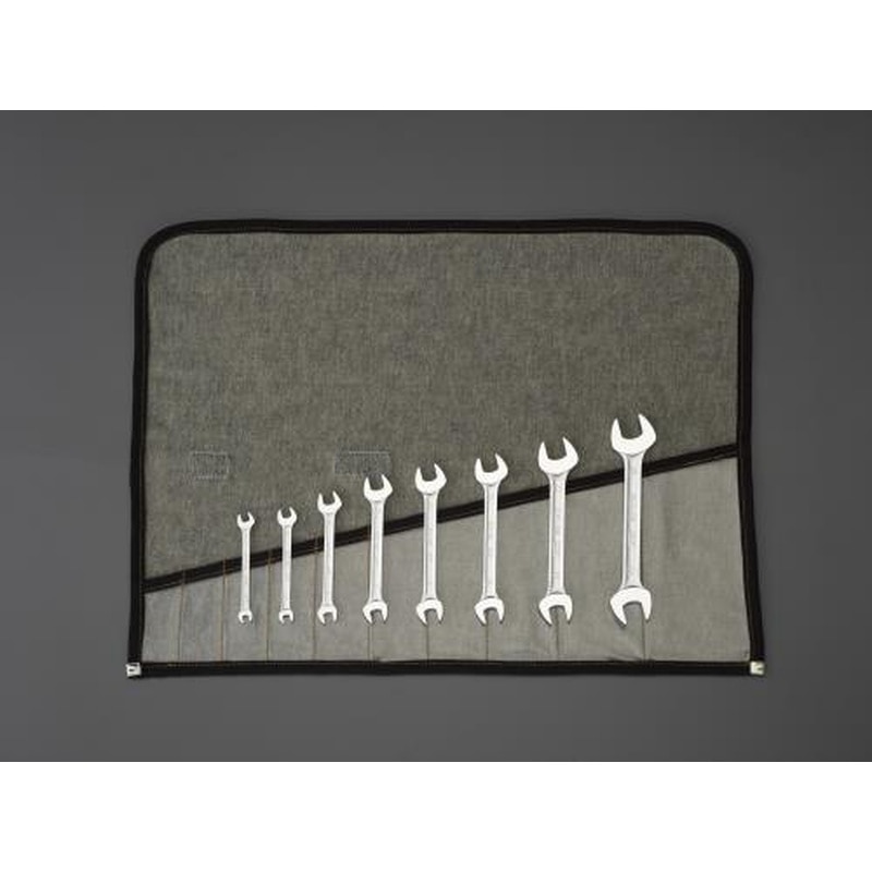 エスコ EA615BC-80 8本組/5.5-19mm両口スパナ 1個（ご注文単位1個）【直送品】