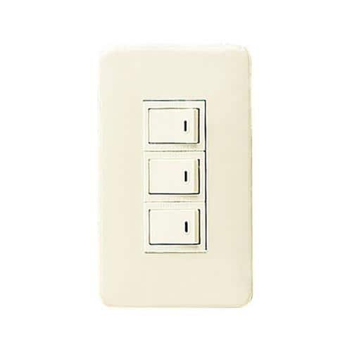 エスコ EA940CF-218 300V/15A 埋込トリプルスイッチ(片切) 1個 （ご注文単位1個）【直送品】