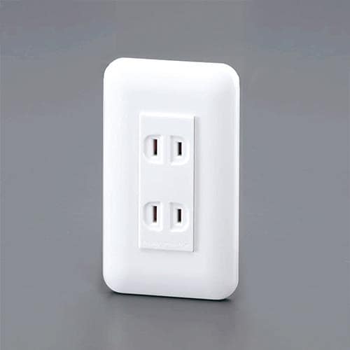 エスコ EA940CF-133 125V/15A 埋込ダブルコンセント 1個 （ご注文単位1個）【直送品】