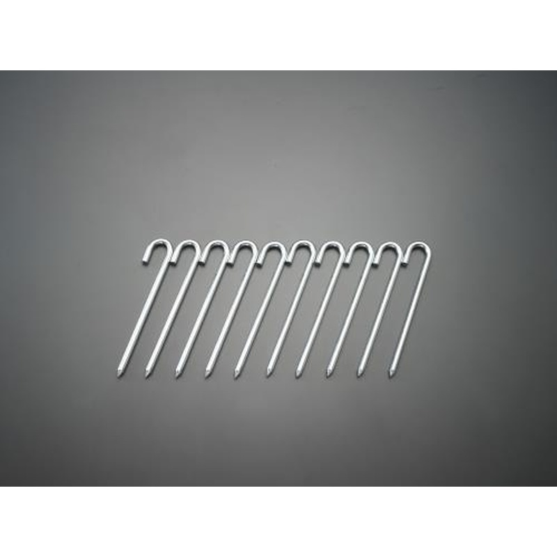 エスコ EA628ZE-63 φ9.0x210mmロープ止め金具(J型/10本) 1個（ご注文単位1個）【直送品】