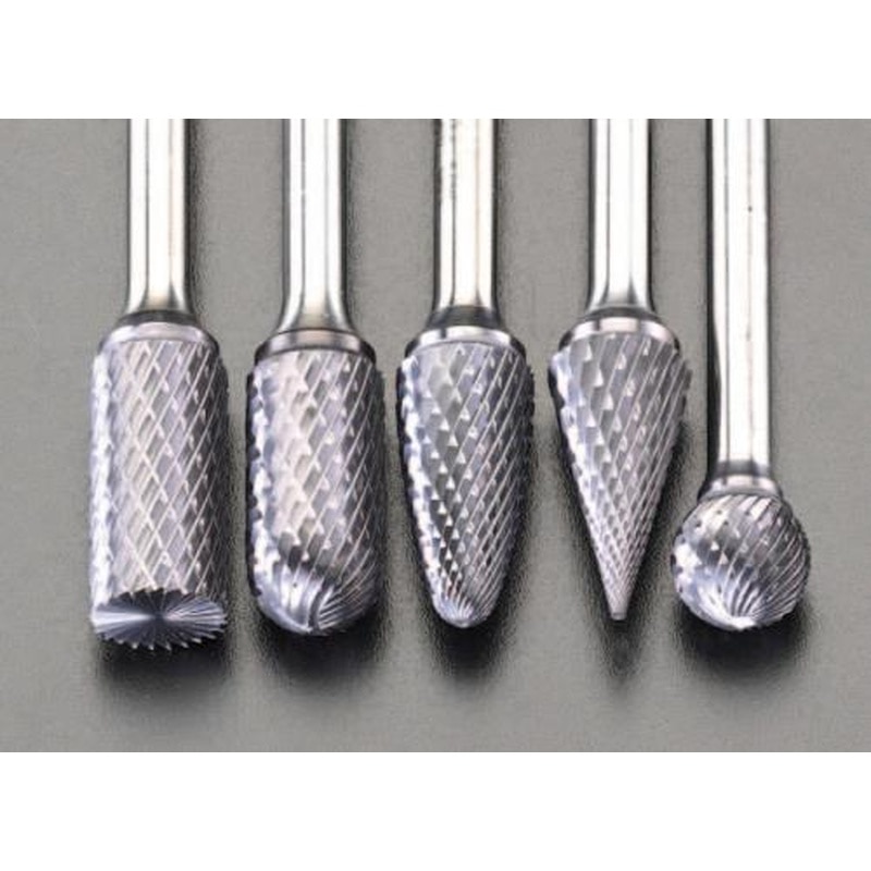 エスコ EA819V-100 5本組［Coated]超硬バー(6mm軸) 1個（ご注文単位1個）【直送品】