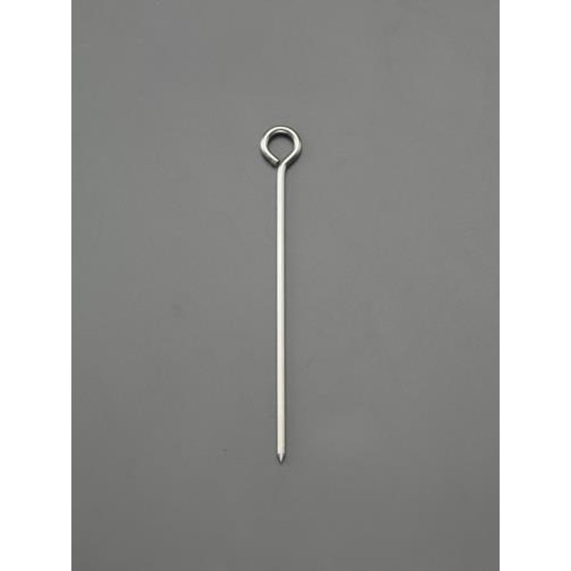 エスコ EA628ZF-21 φ5.0x212mmロープ止め金具(丸型/ステンレス製) 1個（ご注文単位1個）【直送品】