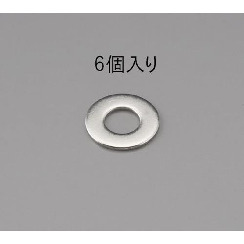 エスコ EA949LX-212 M12平ワッシャー(ステンレス製/6枚) 1個(ご注文単位1個)【直送品】