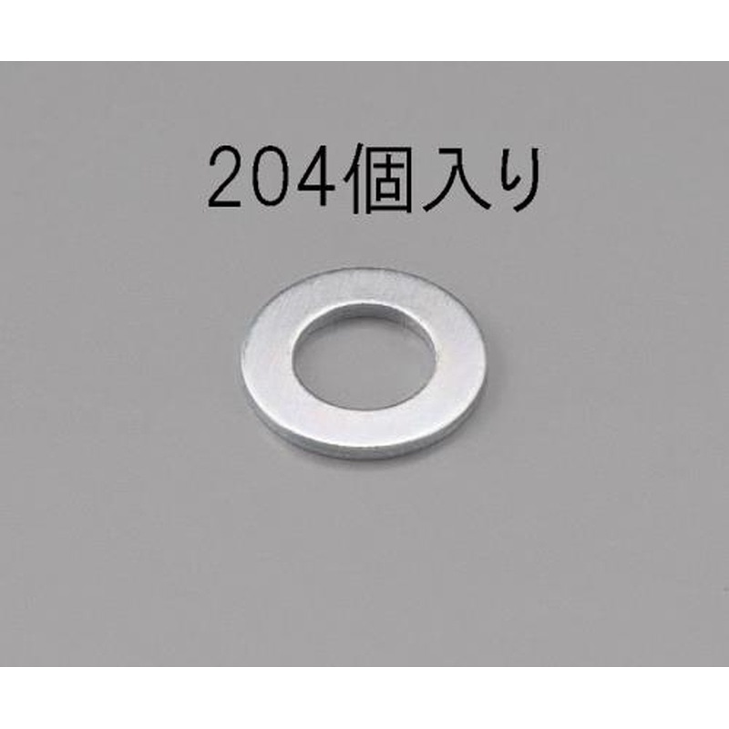 エスコ EA949LX-302 M2［小形]平ワッシャー(三価クロメート/204枚) 1個（ご注文単位1個）【直送品】