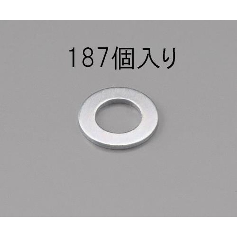 エスコ EA949LX-304 M4［小形]平ワッシャー(三価クロメート/187枚) 1個（ご注文単位1個）【直送品】