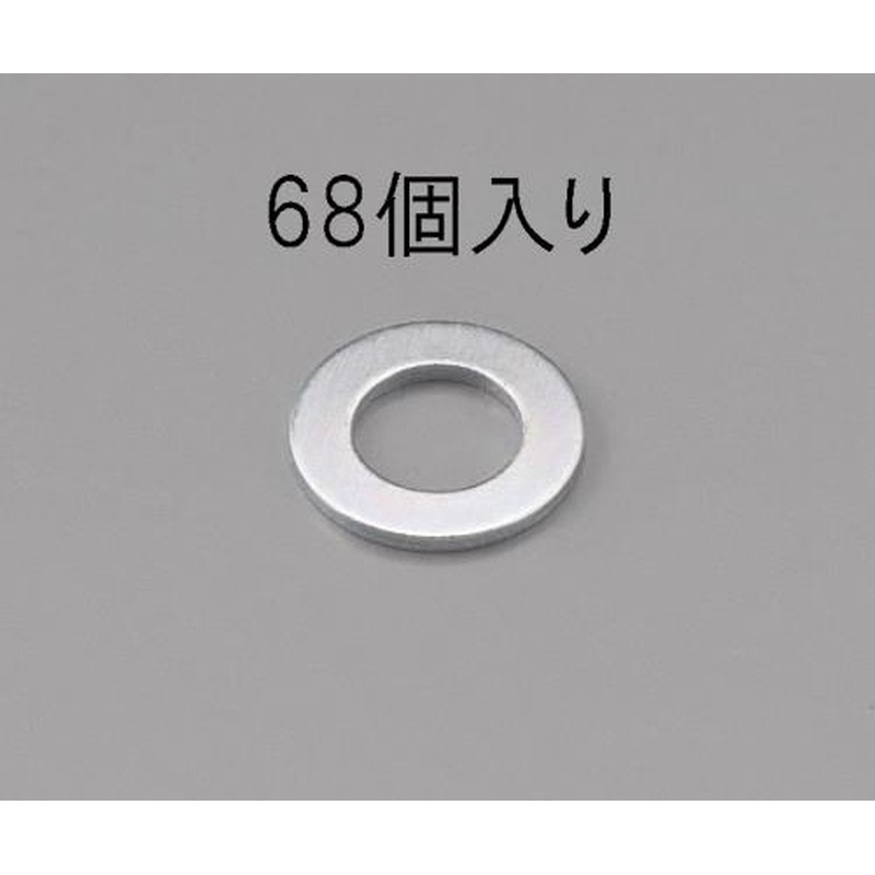 エスコ EA949LX-306 M6［小形]平ワッシャー(三価クロメート/68枚) 1個（ご注文単位1個）【直送品】