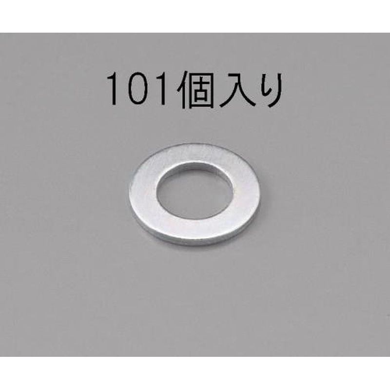 エスコ EA949LX-308 M8［小形]平ワッシャー(三価クロメート/101枚) 1個（ご注文単位1個）【直送品】