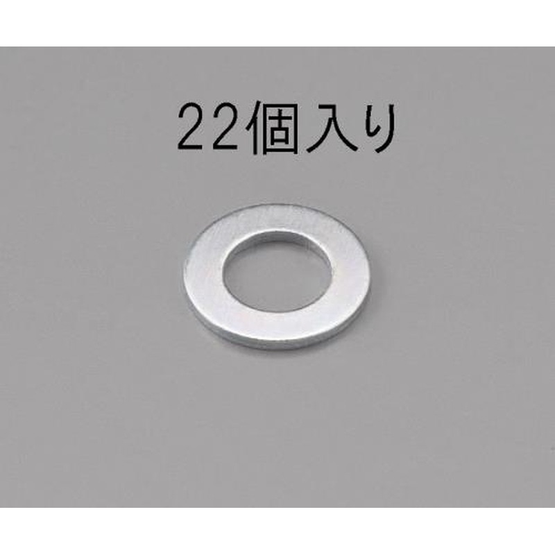エスコ EA949LX-312 M12［小形]平ワッシャー(三価クロメート/22枚) 1個（ご注文単位1個）【直送品】
