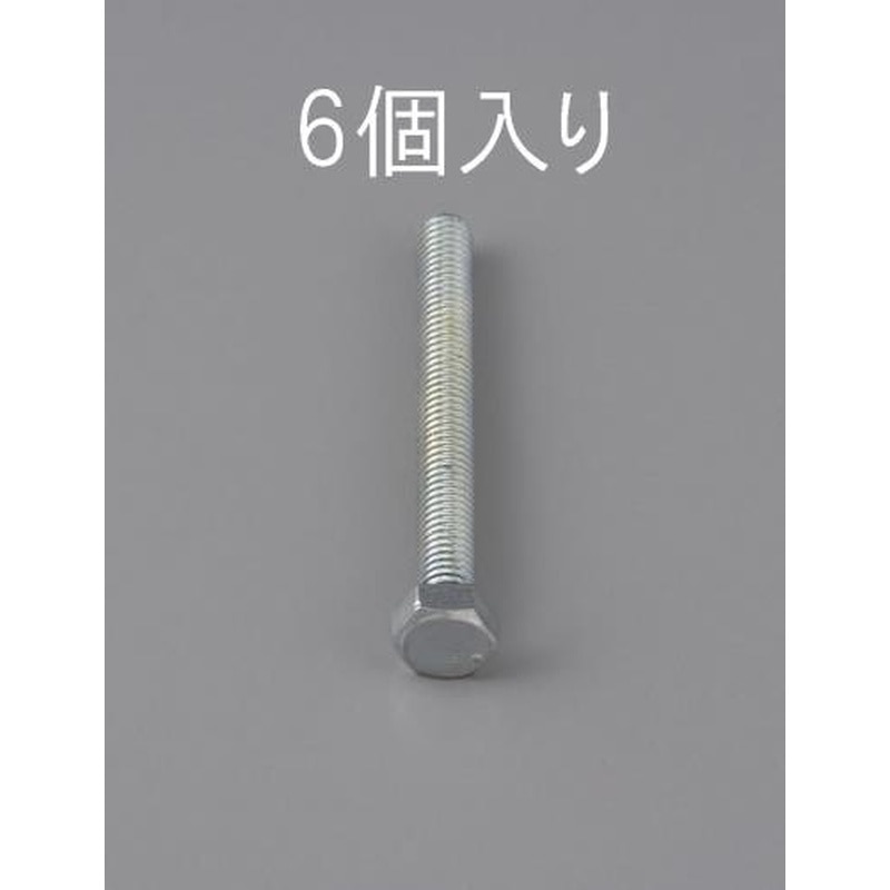 エスコ EA949LA-1055 M10x55mm六角頭全ねじボルト(6本) 1個（ご注文単位1個）【直送品】