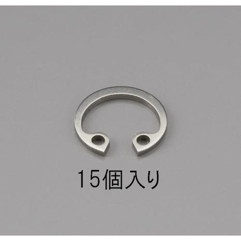エスコ EA949PA-306 6mm穴用スナップリング(ステンレス製/15個) 1個（ご注文単位1個）【直送品】