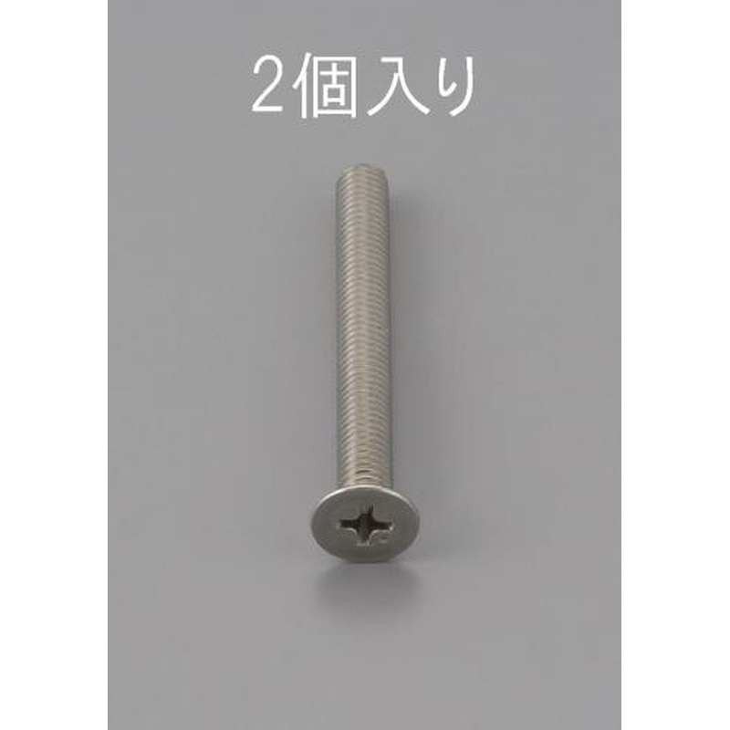 エスコ EA949NB-645 M6x45mm皿頭小ねじ(ステンレス製/2本) 1個（ご注文単位1個）【直送品】