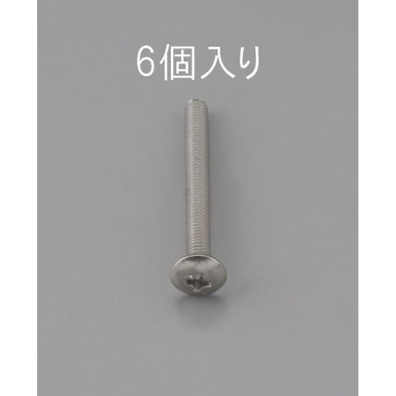 エスコ EA949NH-430 M4x30mmトラス頭小ねじ(ステンレス製/6本) 1個（ご注文単位1個）【直送品】