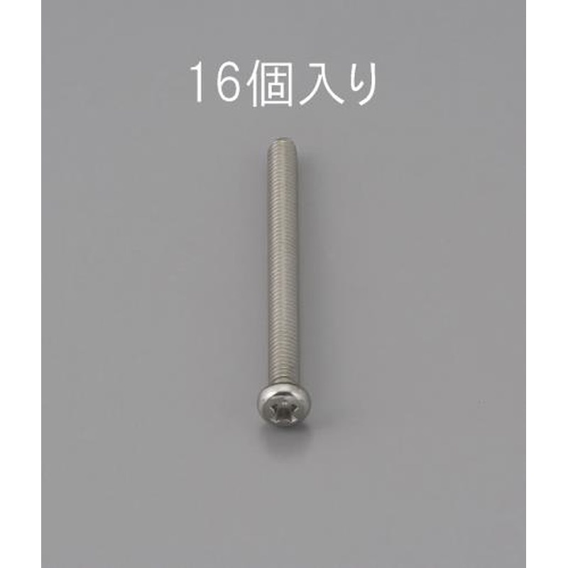 エスコ EA949NF-212 M2x12mm鍋頭小ねじ(ステンレス製/16本) 1個（ご注文単位1個）【直送品】