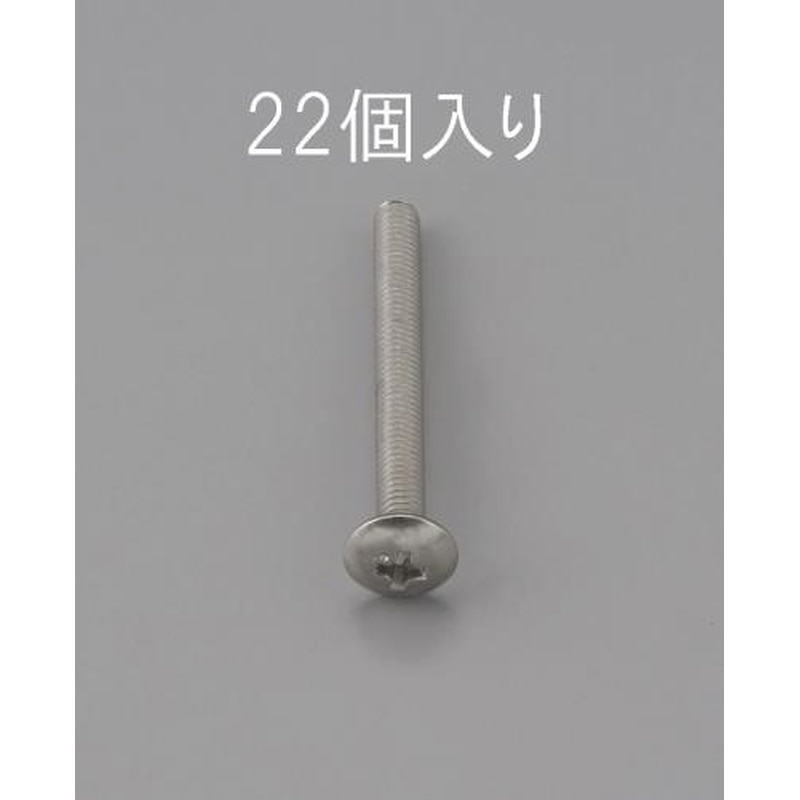 エスコ EA949NH-305 M3x5mmトラス頭小ねじ(ステンレス製/22本) 1個（ご注文単位1個）【直送品】