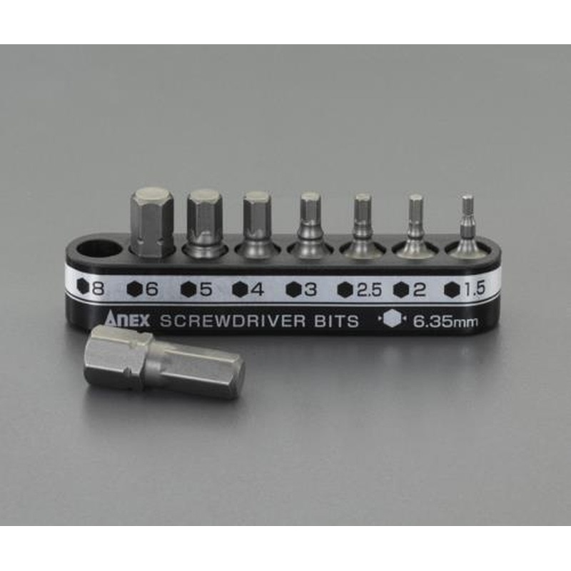 エスコ EA611KA 8本組［Hexagon]ドライバービット 1個（ご注文単位1個）【直送品】