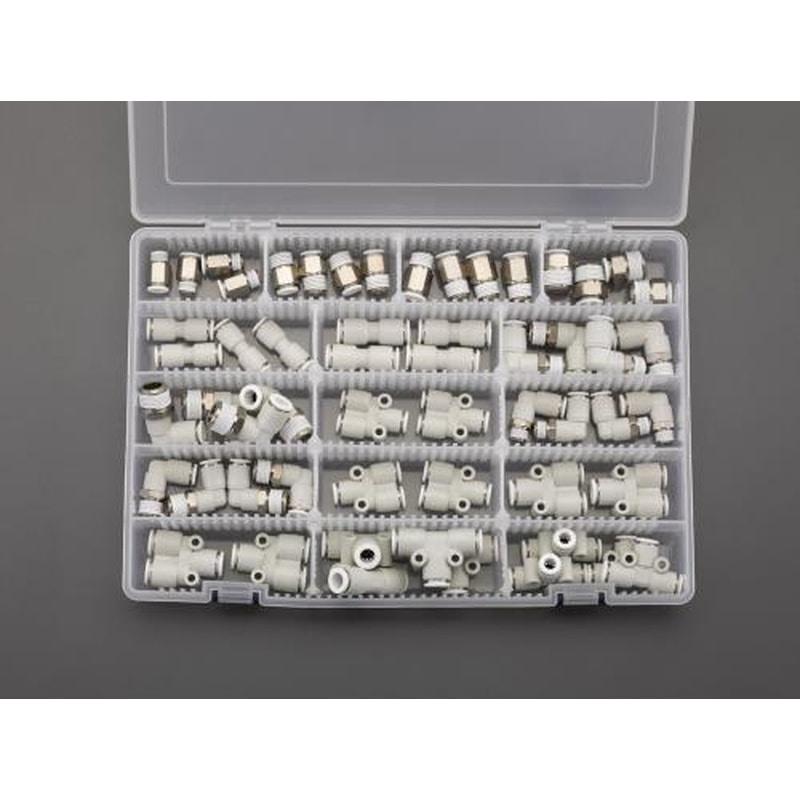 エスコ EA140H-2 ワンタッチ継手セット 1個(ご注文単位1個)【直送品】