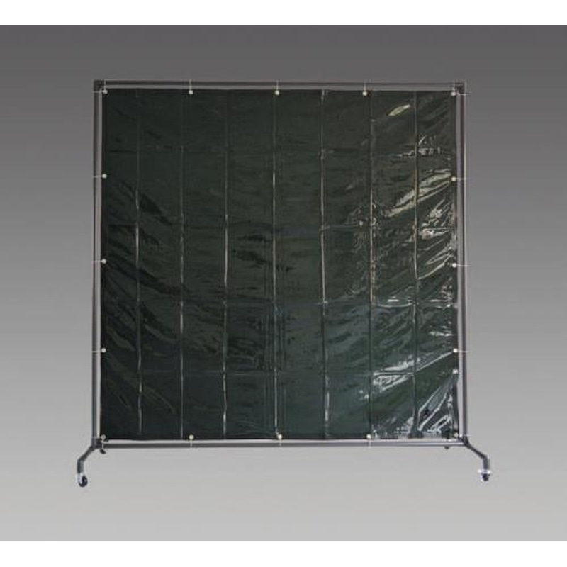 エスコ EA334BF-20G 2000x2150mm溶接作業フェンスセット(ダークグリーン) 1個（ご注文単位1個）【直送品】