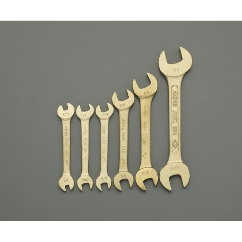 エスコ EA642LE 6本組両口スパナ(ノンスパーキング) 1個（ご注文単位1個）【直送品】